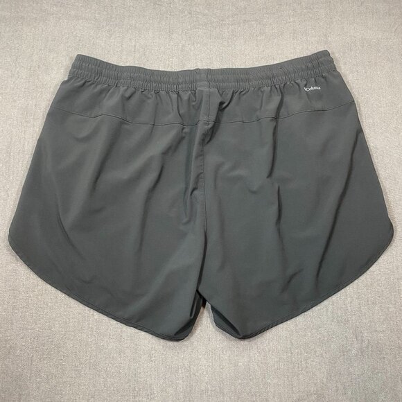 Columbia Womens Activewear Shorts Size 2X Black Elastic Waistband & Drawstring - Picture 2 of 10